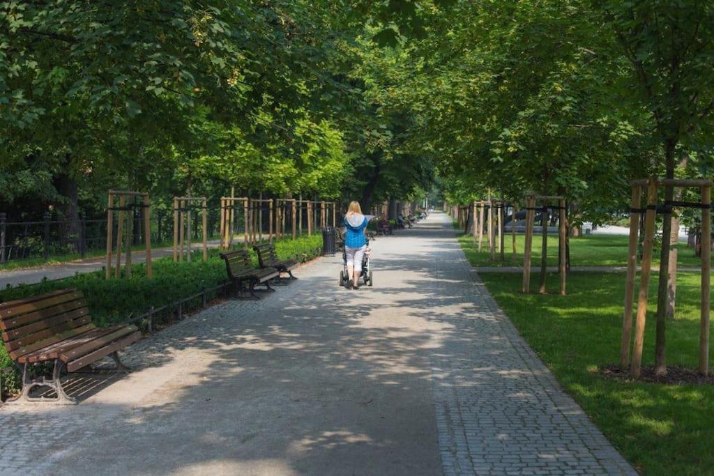 Appartamento Parkowy Apartament Breslavia Esterno foto